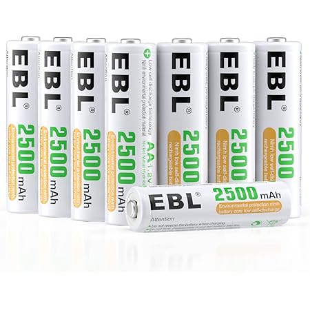 新しい 単3充電池 EBL [新品未開封] 2800mAh+充電器 役67%オフ 25個